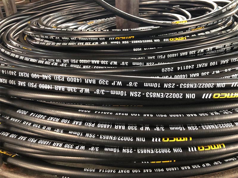 en 857st wire barid hydraulic rubber hose 6